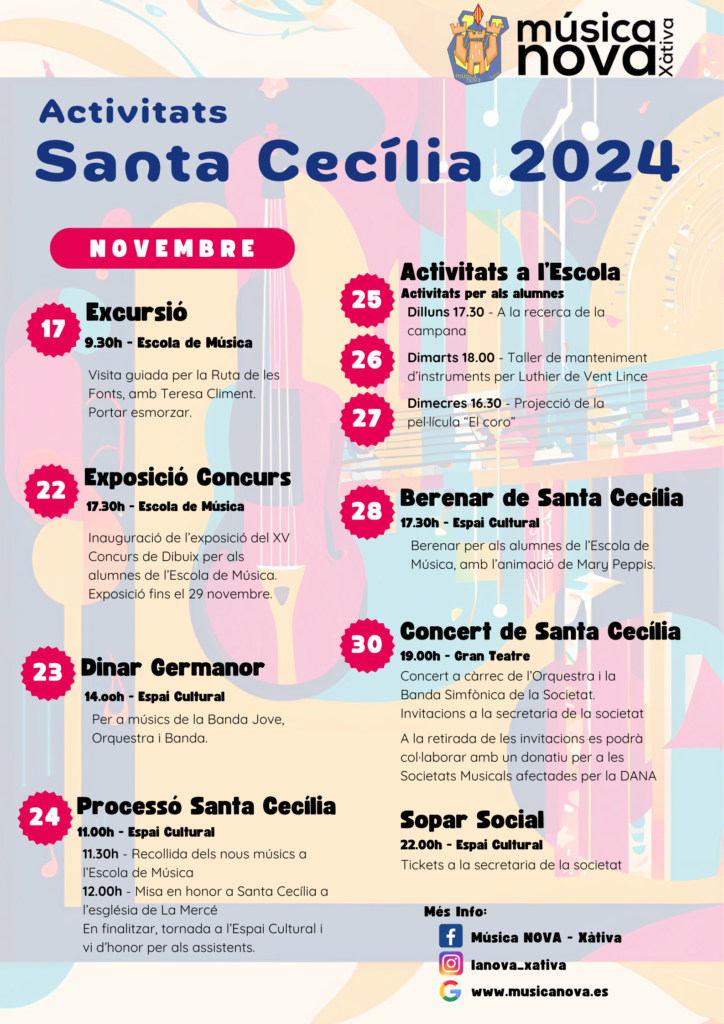 activitats santa cecília 2024